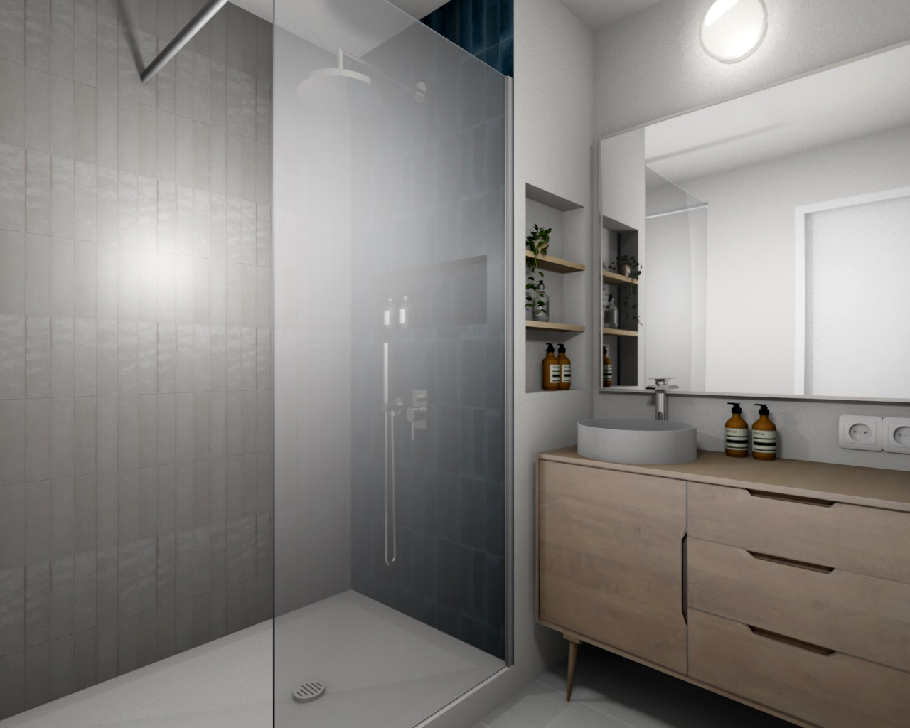 rénovation salle de bain en 3D à Toulouse