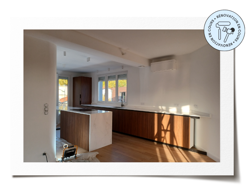 Croquis d'agencement sur-mesure et matériauthèque pour un projet de rénovation à Toulouse.